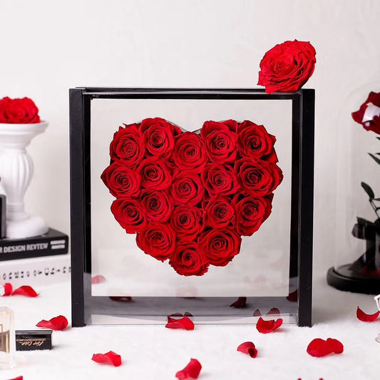 Heart Of Angel Acrylic Panoramic Aiqinghua Boxes Of Roses