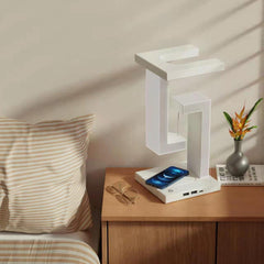 Creative Smartphone Wireless Charging Suspension Table Lamp Balance Lamp Floating For Home  Bedroom