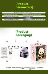 Flower Panda Colorful Silicone Pat Lamp