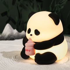 Flower Panda Colorful Silicone Pat Lamp