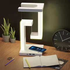 Creative Smartphone Wireless Charging Suspension Table Lamp Balance Lamp Floating For Home  Bedroom