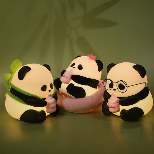 Flower Panda Colorful Silicone Pat Lamp